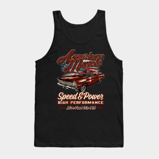 American Muscle Car Speed and Power IV Tank Top